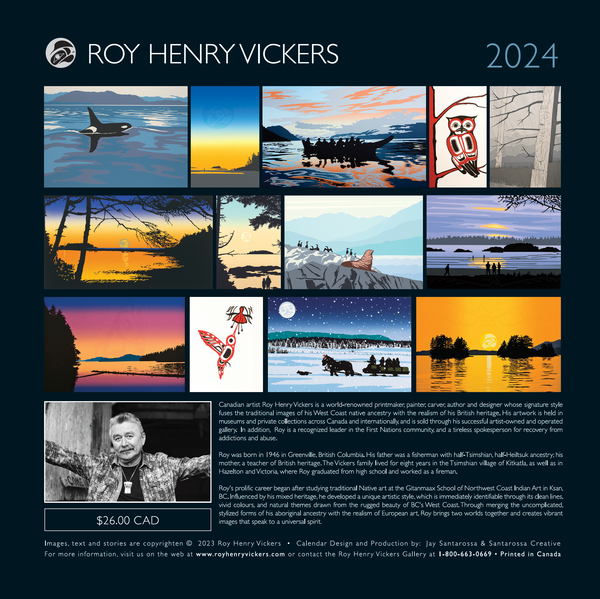 Roy Henry Vickers Calendar 2025 