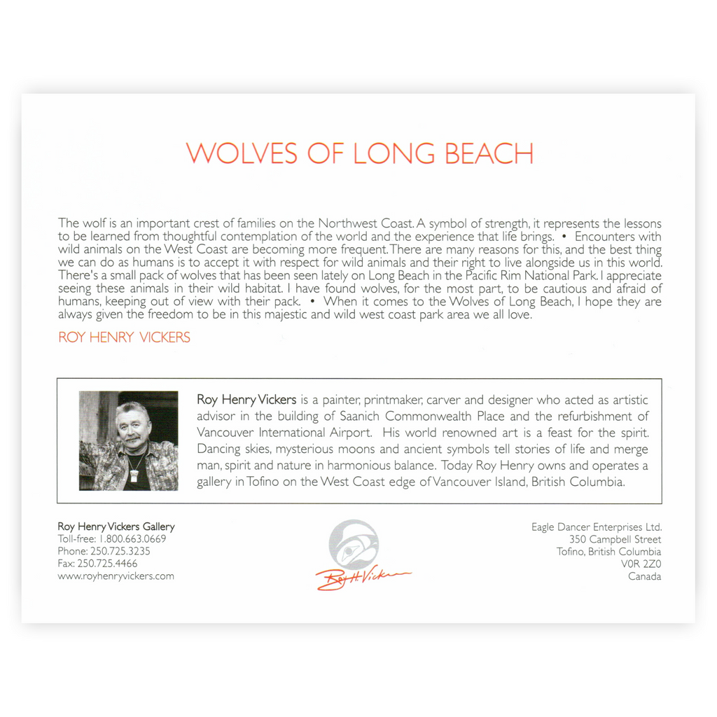 WOLVES OF LONG BEACH - ART CARD