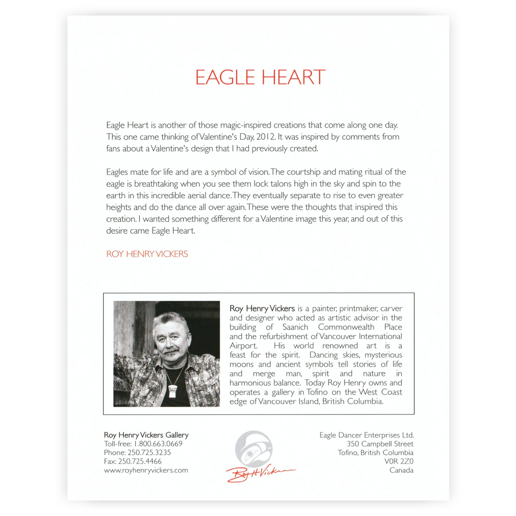 EAGLE HEART - ART CARD