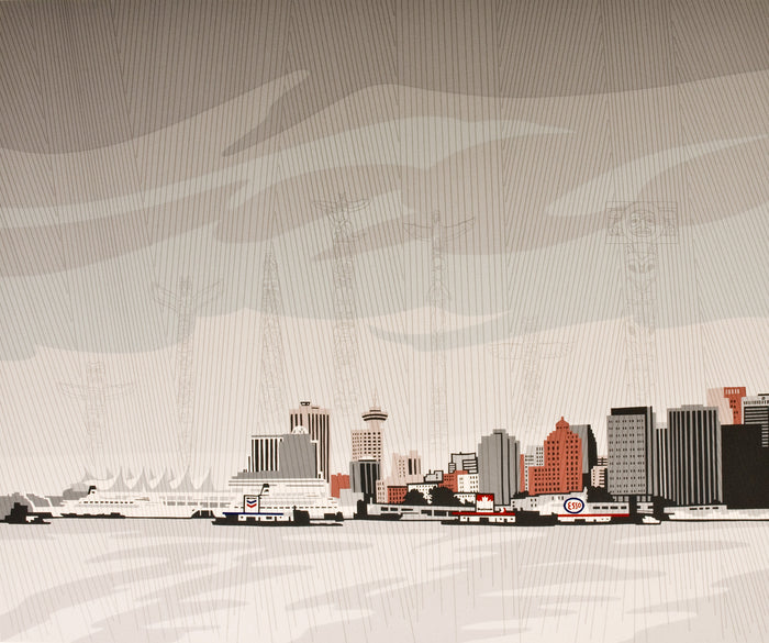 Vancouver - UNFRAMED LITHOGRAPH