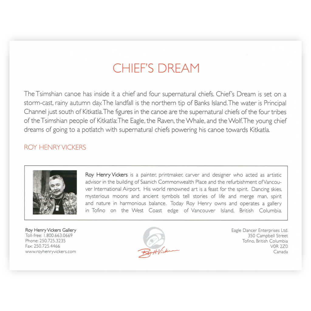 CHIEF'S DREAM - ART CARD