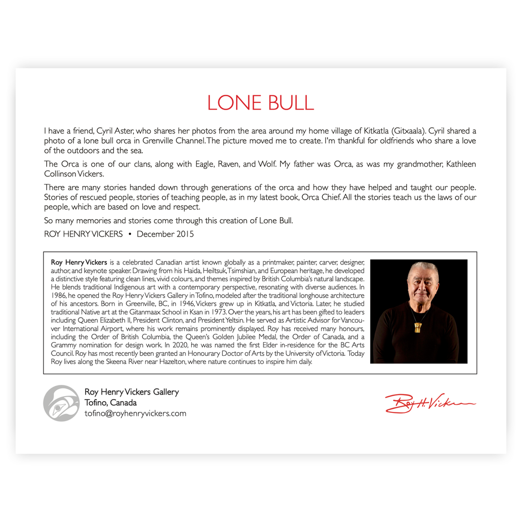 Lone Bull - ART CARD
