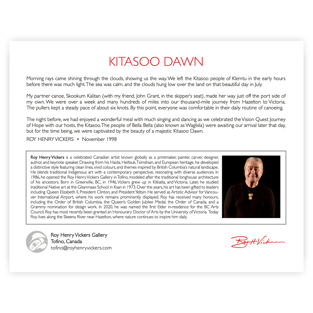 Kitasoo Dawn - ART CARD