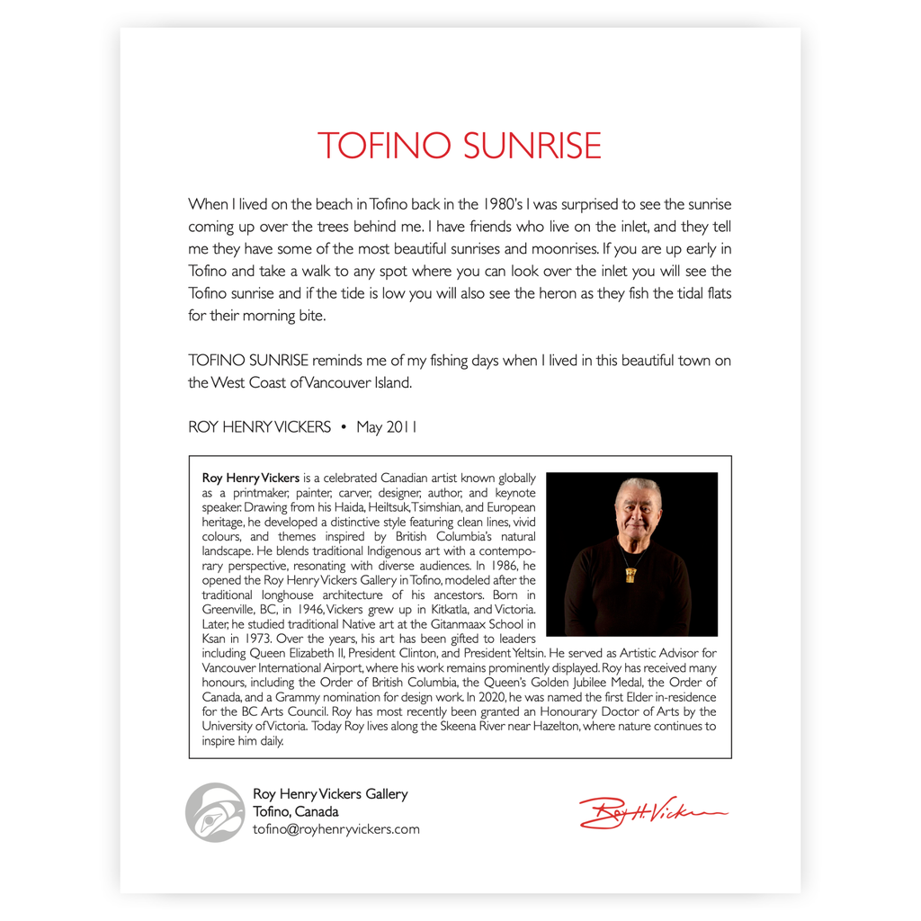 Tofino Sunrise - ART CARD
