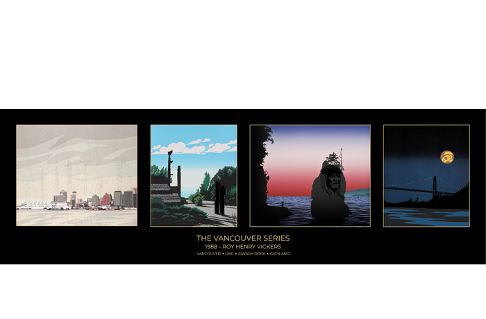 Vancouver SERIES -  POSTER - VANCOUVER, UBC, SIWASH ROCK, CAPILANO (Horizontal)