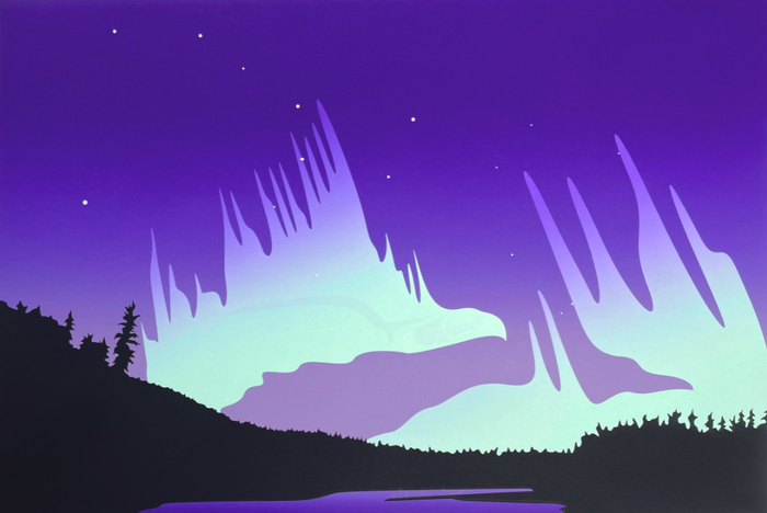 Northern Lights - Block Mount